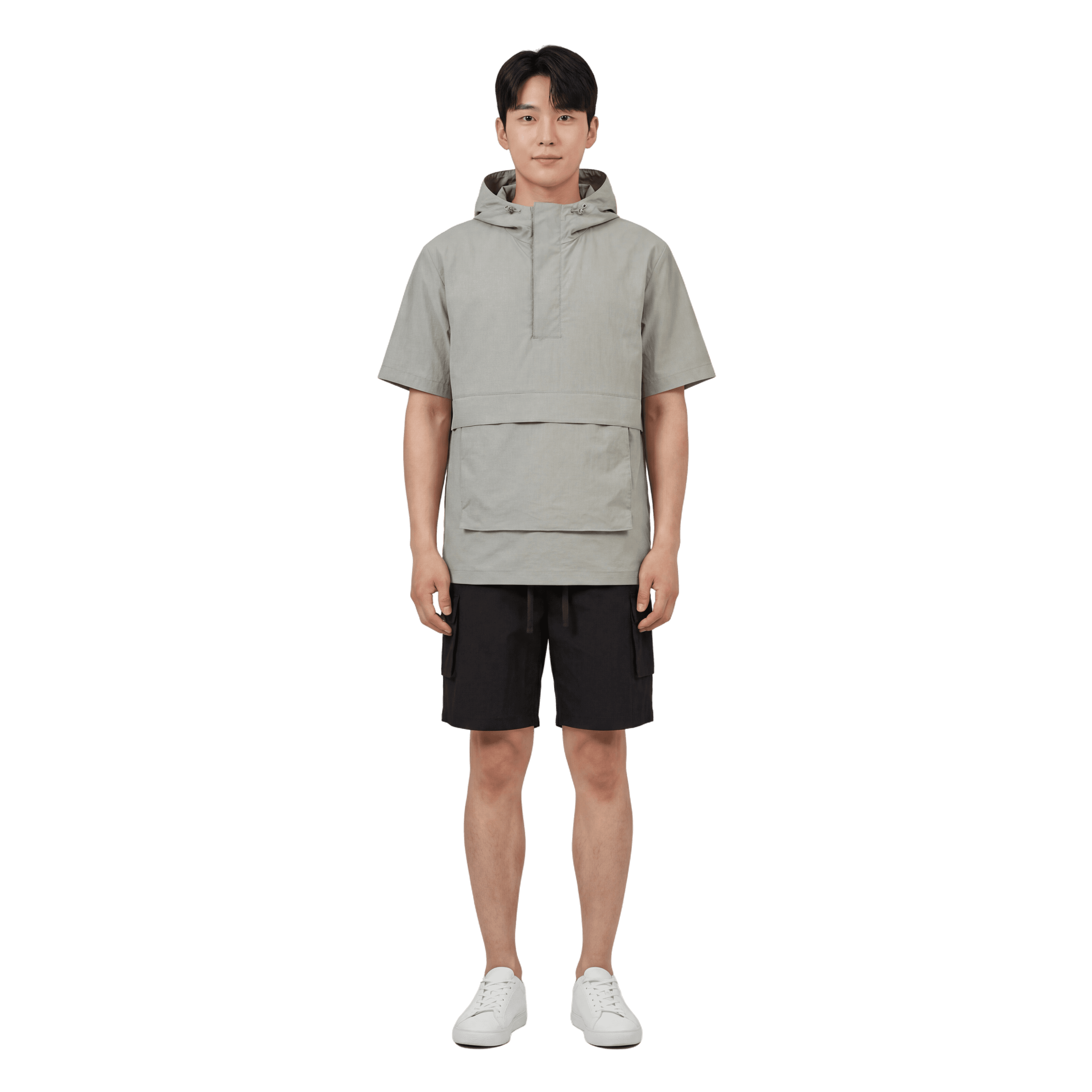 네이처 후드 반팔아노락 6