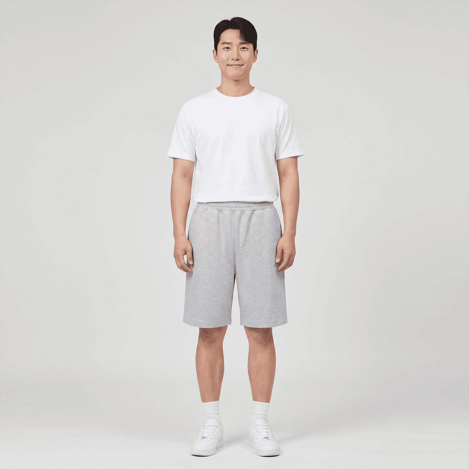 루즈핏 스웨트 반바지 2