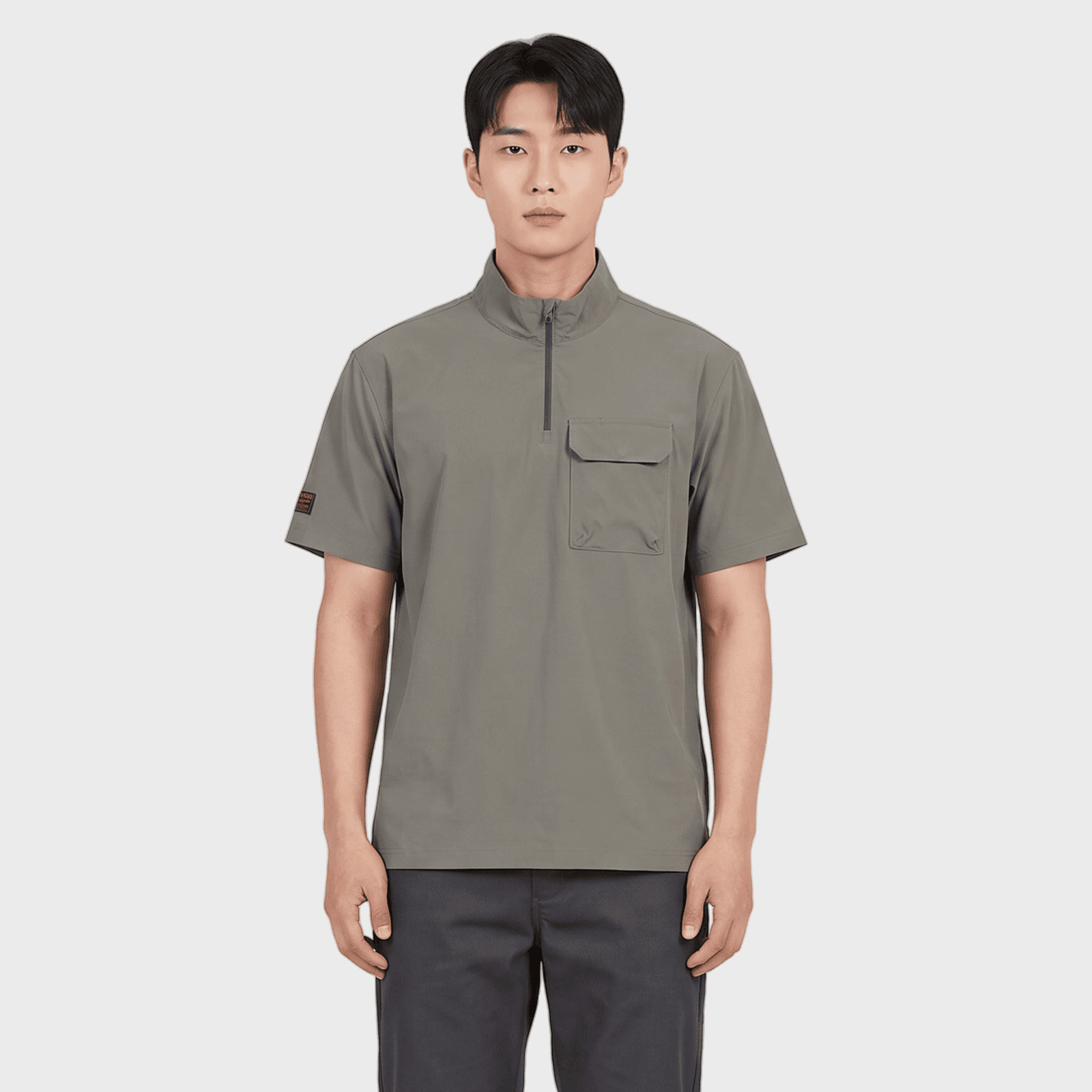 핵소 쿨 1/4 집 티셔츠