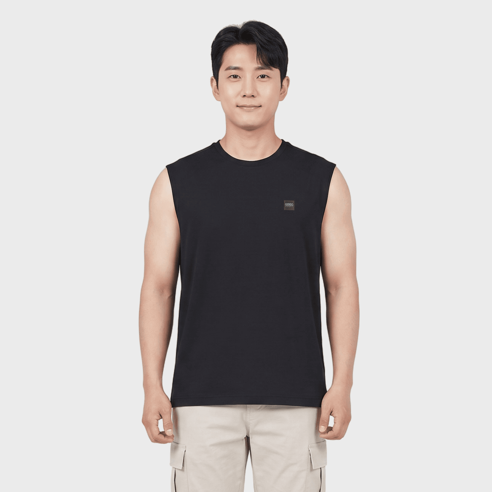 아이스 온 슬리브리스 티셔츠